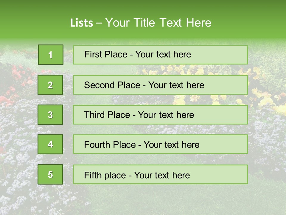 Trees Yellow Autumn PowerPoint Template