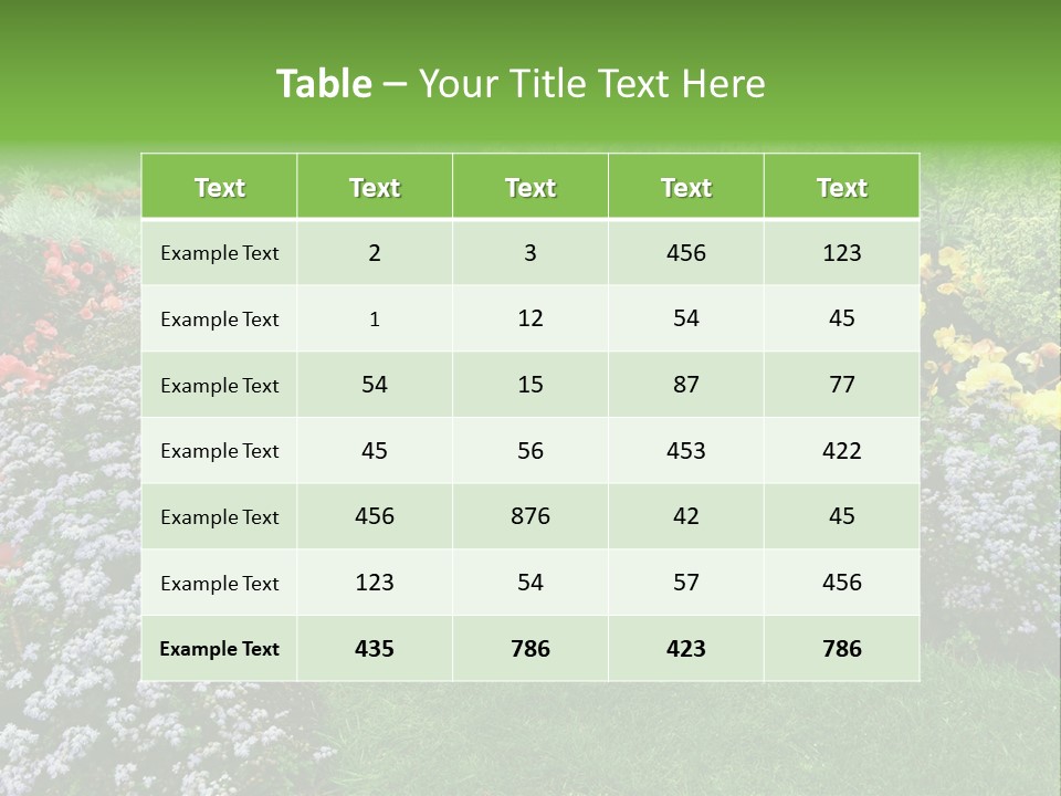 Trees Yellow Autumn PowerPoint Template