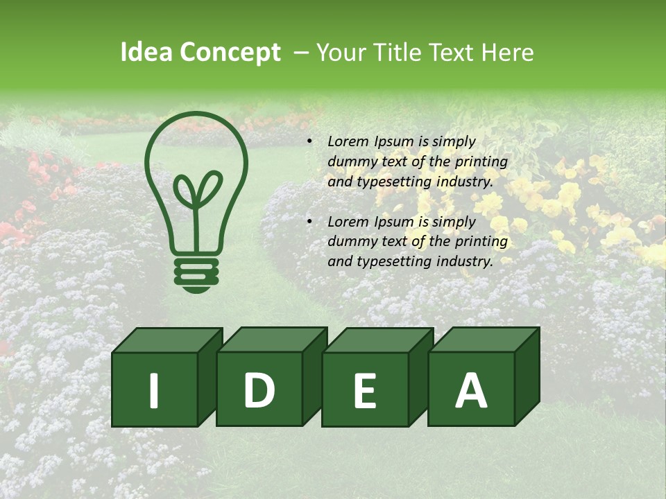 Trees Yellow Autumn PowerPoint Template