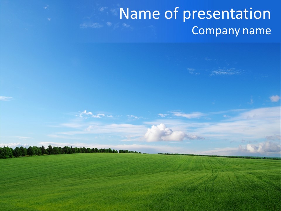 Plain Day Outside PowerPoint Template