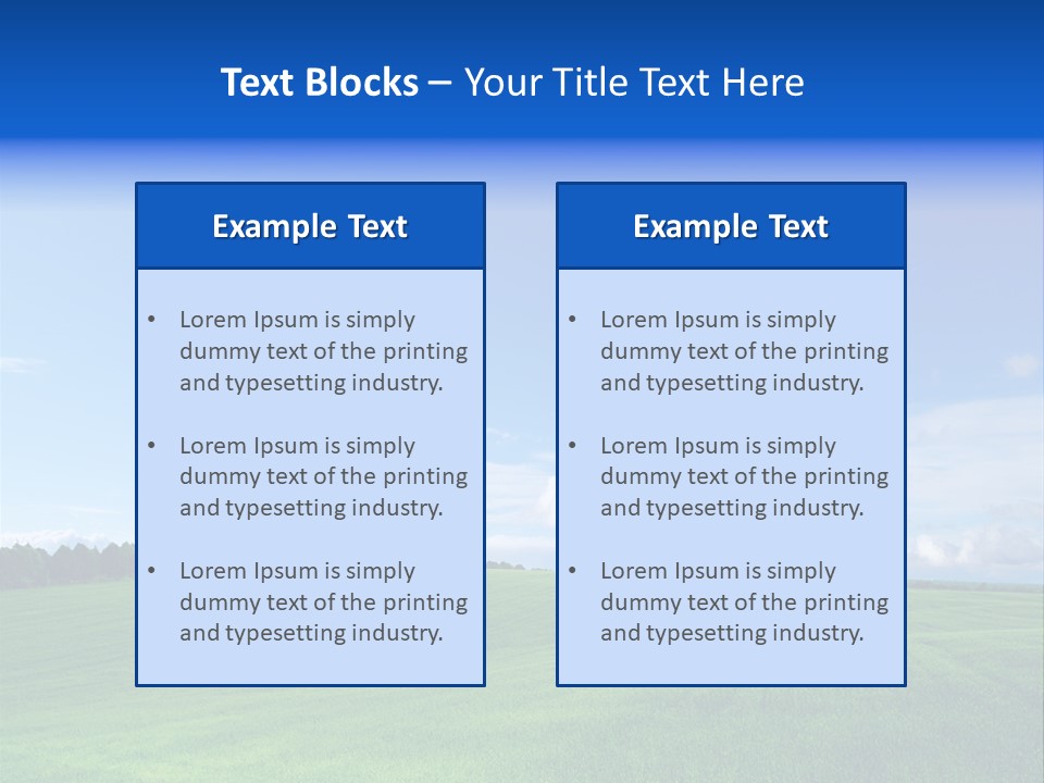 Plain Day Outside PowerPoint Template