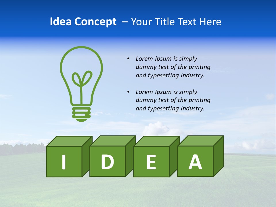 Plain Day Outside PowerPoint Template