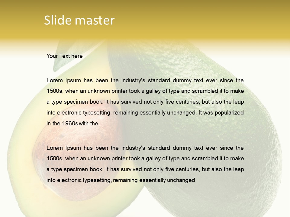 Group Section Cut PowerPoint Template