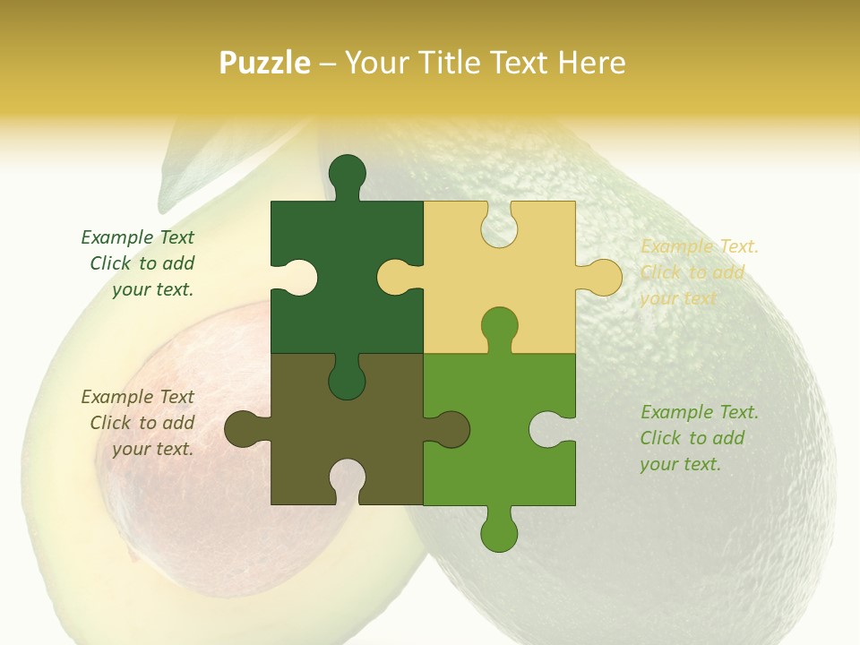 Group Section Cut PowerPoint Template