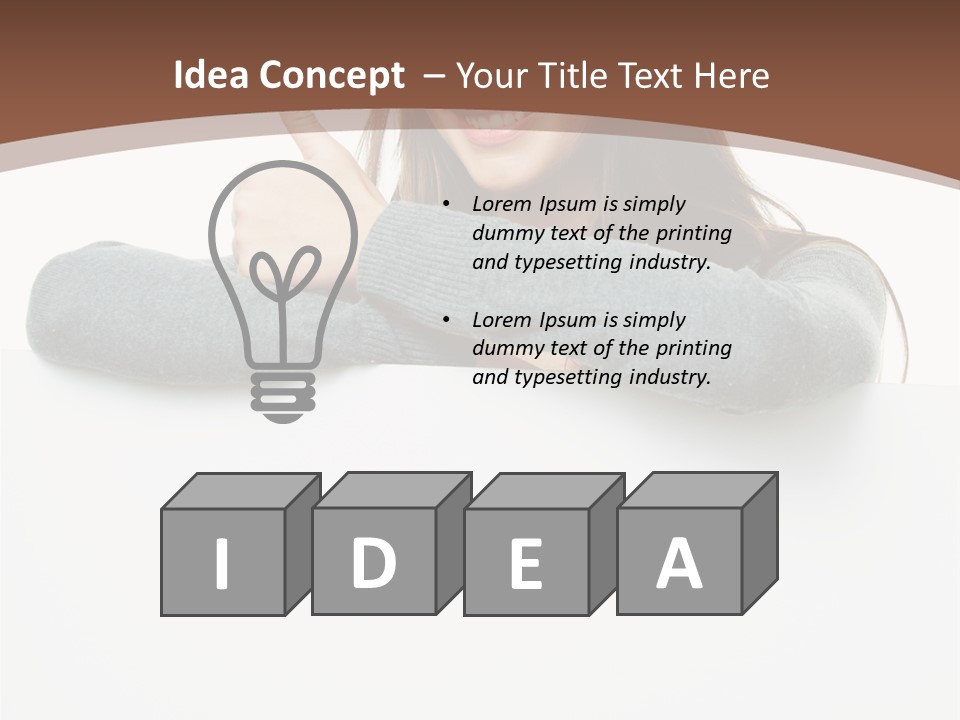 One Poster Student PowerPoint Template