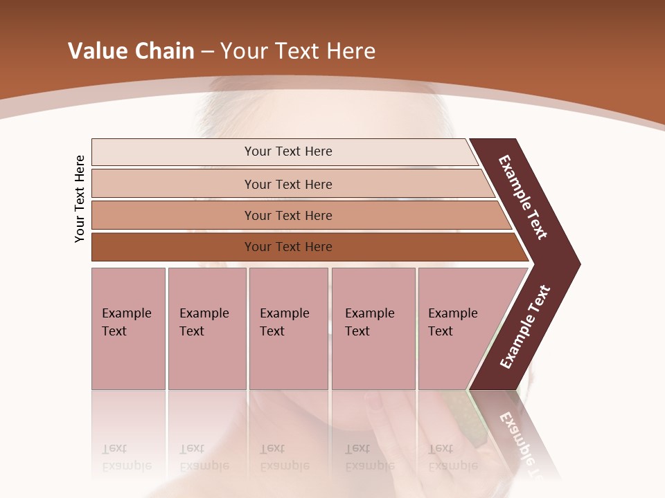 Makeup Pretty Caucasian PowerPoint Template