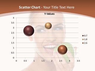 Makeup Pretty Caucasian PowerPoint Template