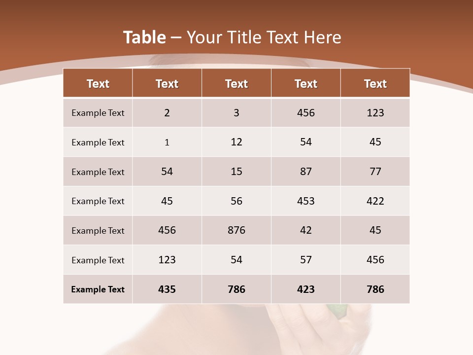 Makeup Pretty Caucasian PowerPoint Template