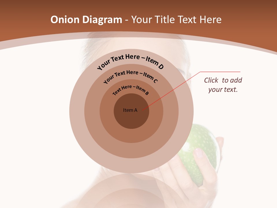 Makeup Pretty Caucasian PowerPoint Template