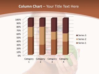 Makeup Pretty Caucasian PowerPoint Template