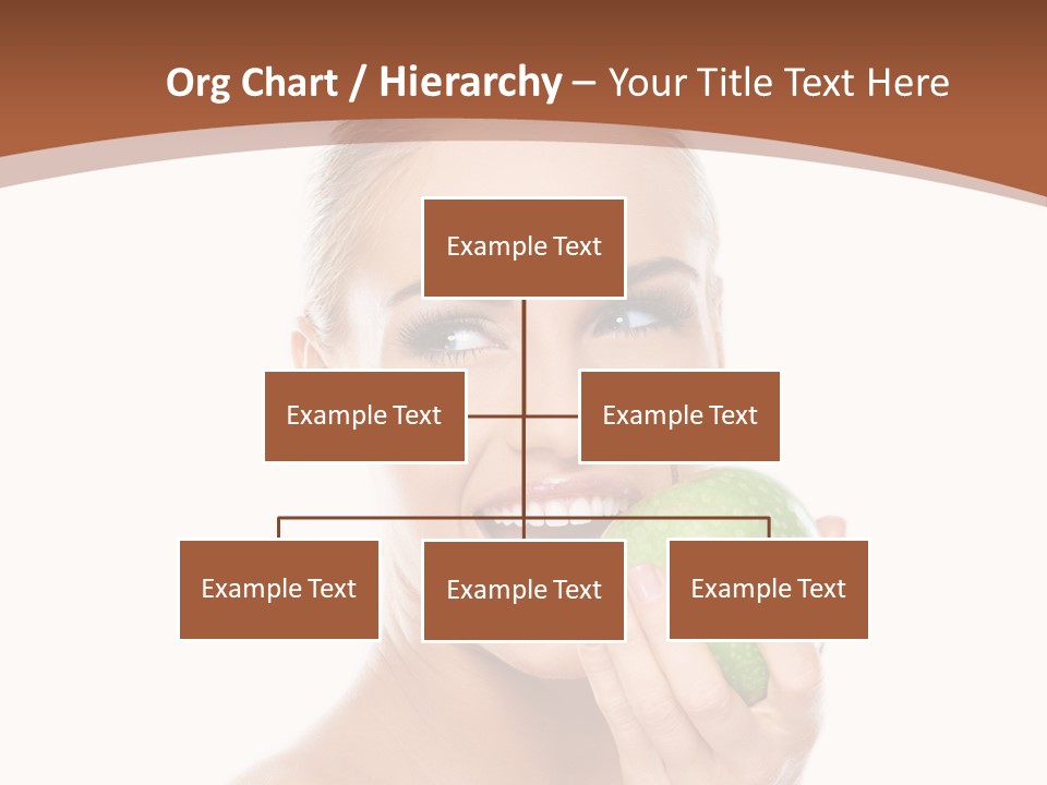 Makeup Pretty Caucasian PowerPoint Template