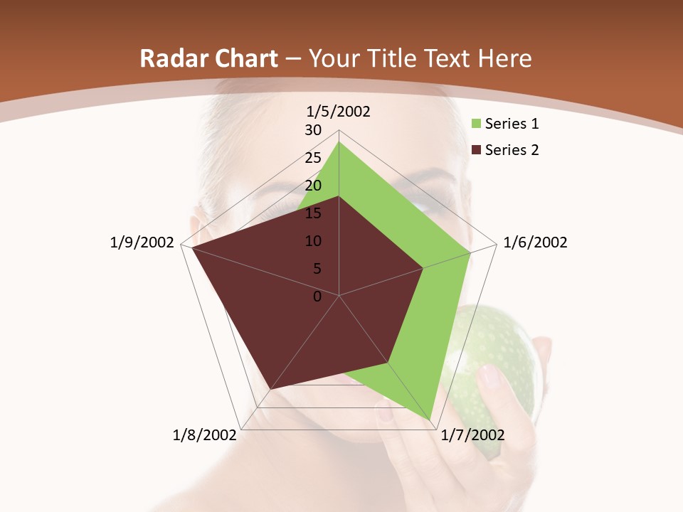 Makeup Pretty Caucasian PowerPoint Template
