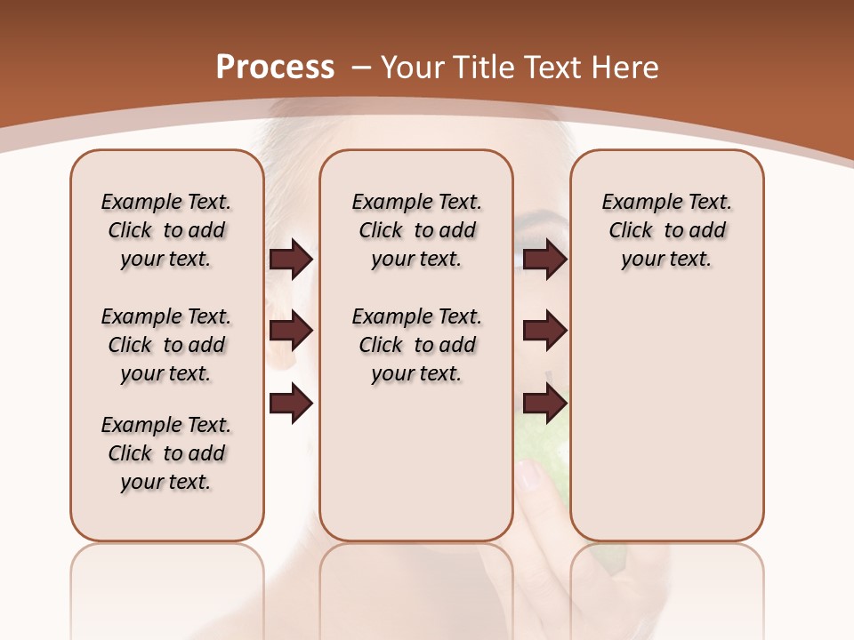 Makeup Pretty Caucasian PowerPoint Template