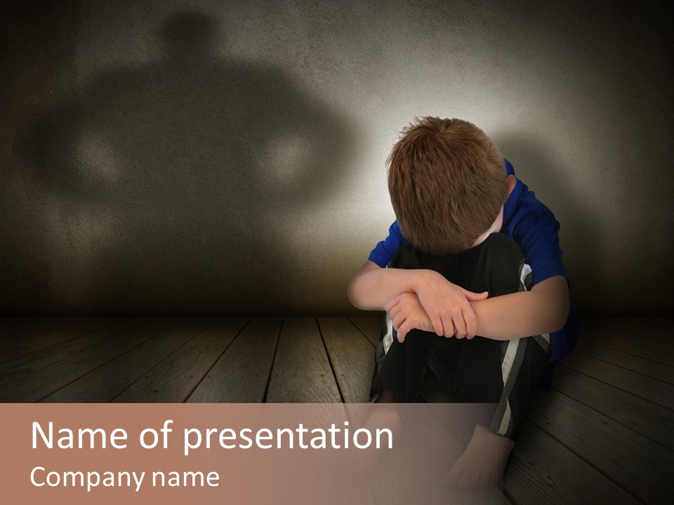 Conflict Sadness Stress PowerPoint Template