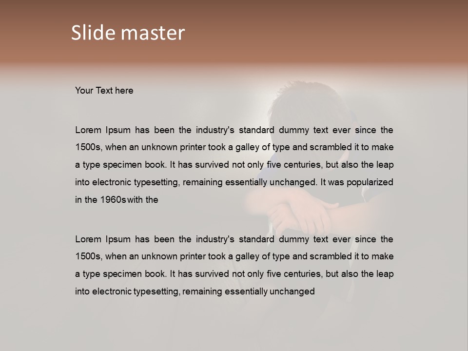 Conflict Sadness Stress PowerPoint Template