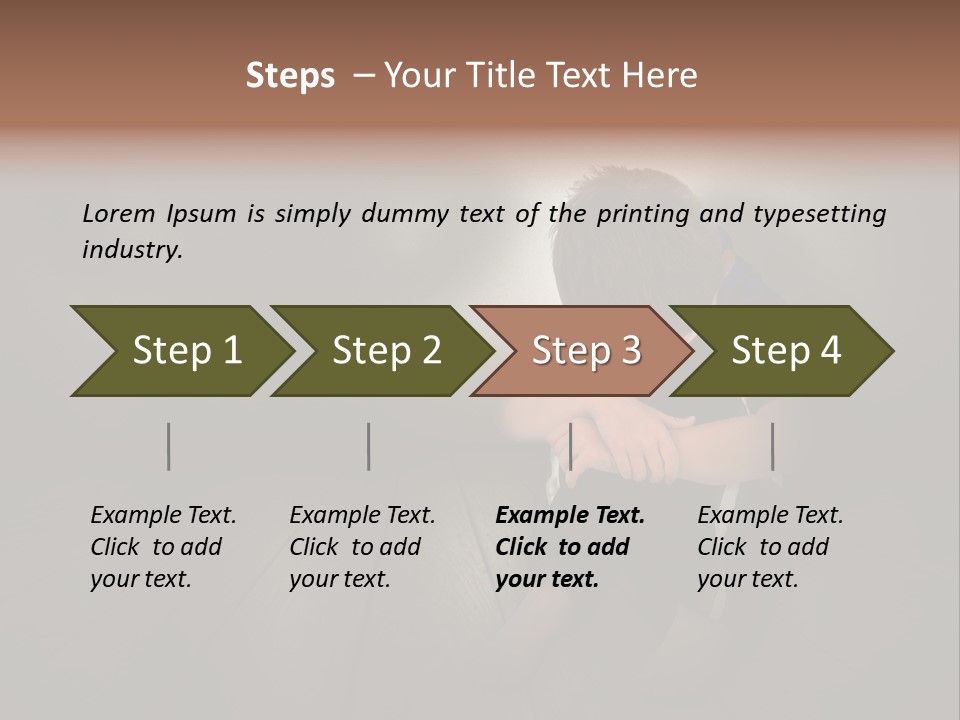 Conflict Sadness Stress PowerPoint Template