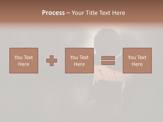 Conflict Sadness Stress PowerPoint Template