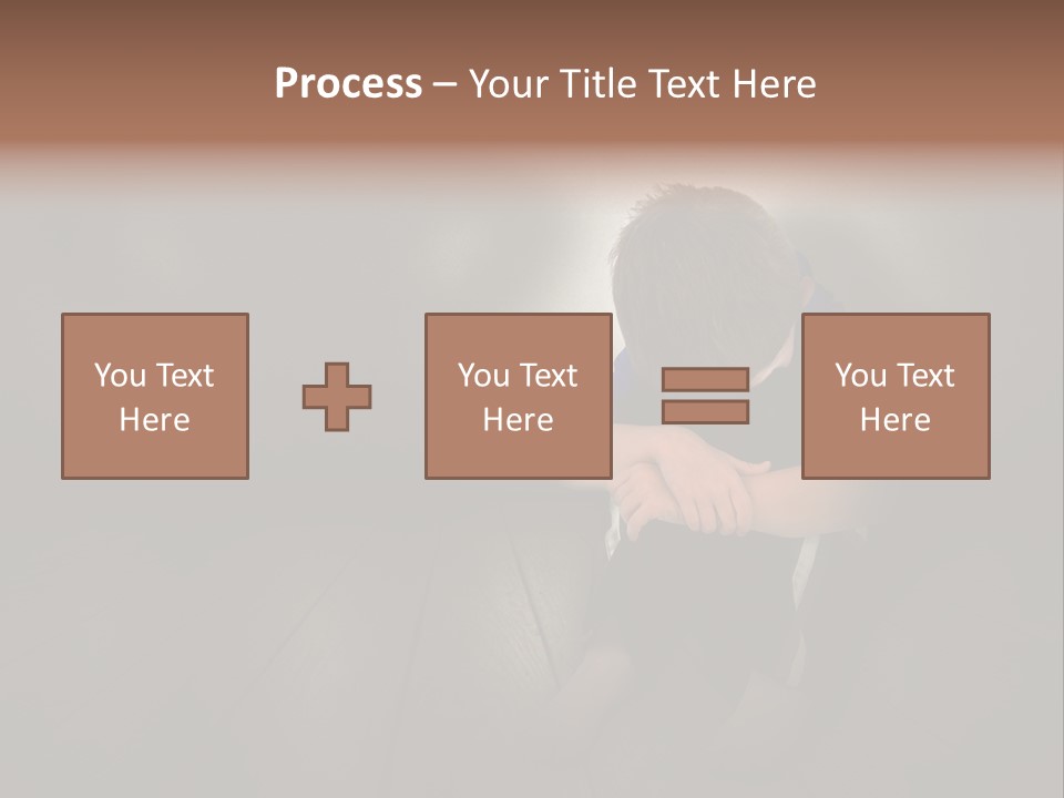 Conflict Sadness Stress PowerPoint Template
