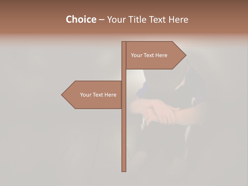 Conflict Sadness Stress PowerPoint Template