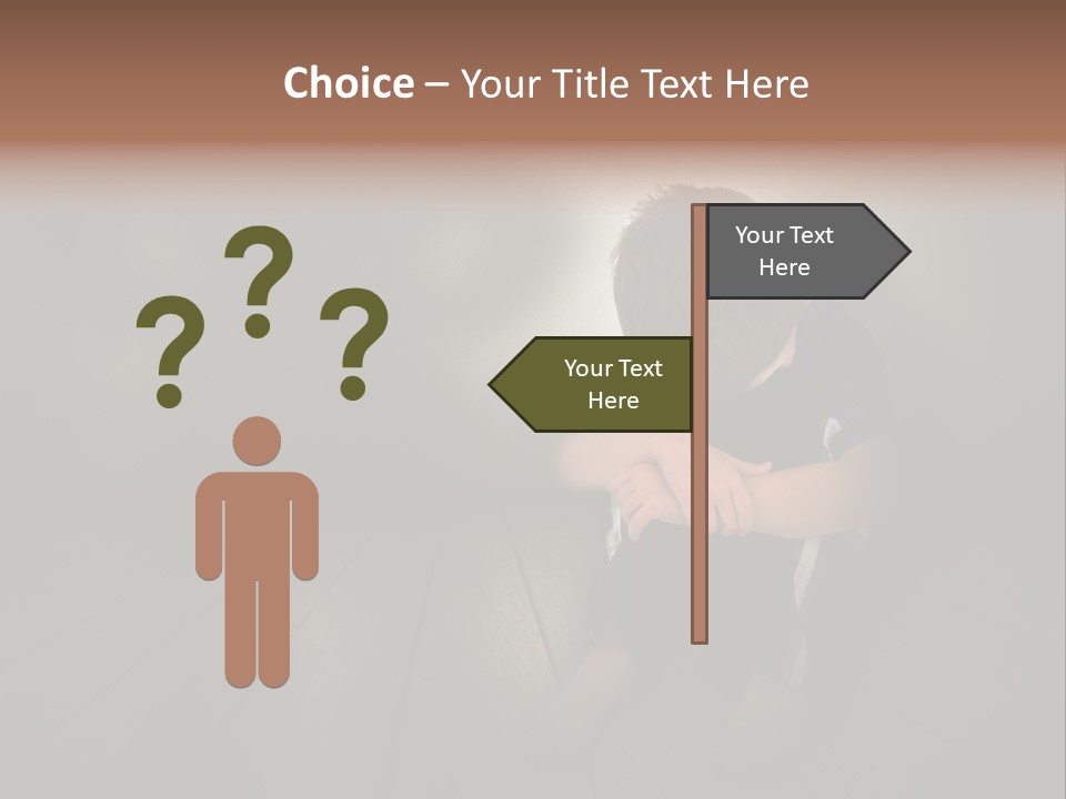 Conflict Sadness Stress PowerPoint Template