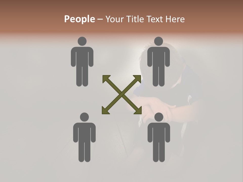 Conflict Sadness Stress PowerPoint Template