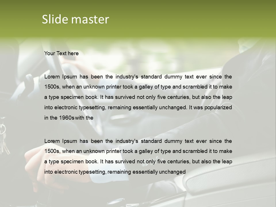 Automobile Safety Cruise PowerPoint Template