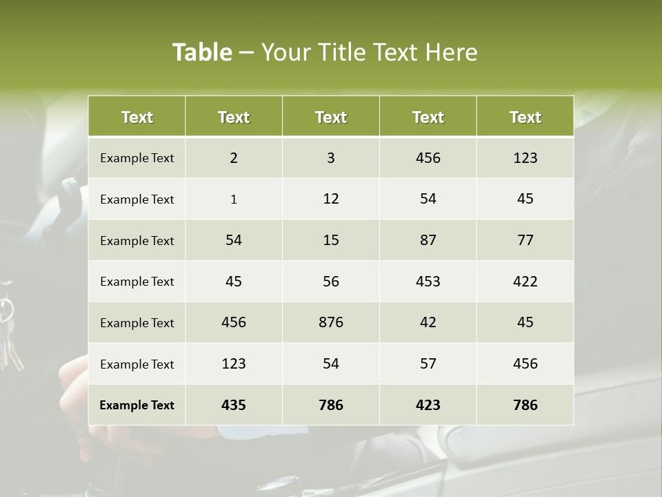 Automobile Safety Cruise PowerPoint Template