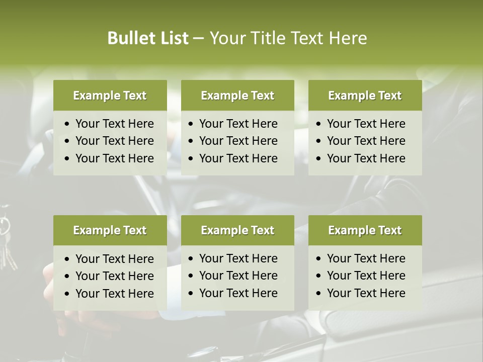Automobile Safety Cruise PowerPoint Template