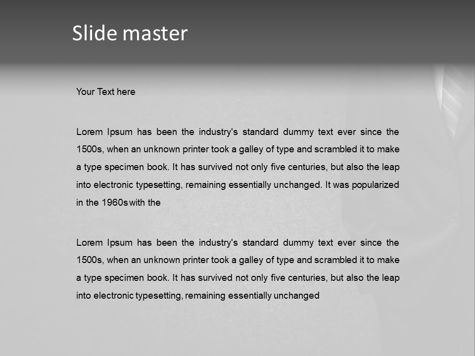 Coat Beauty Concrete PowerPoint Template