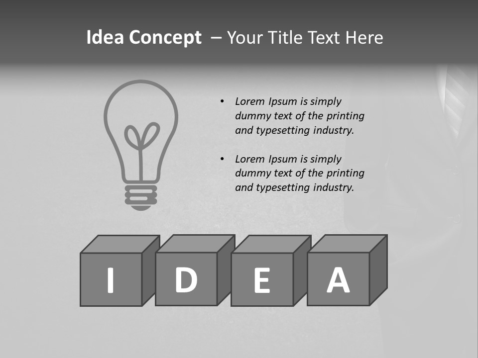 Coat Beauty Concrete PowerPoint Template