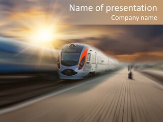 Sky Driver Way PowerPoint Template