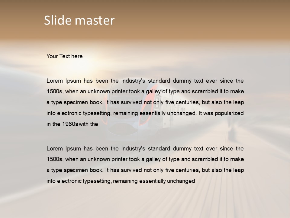 Sky Driver Way PowerPoint Template