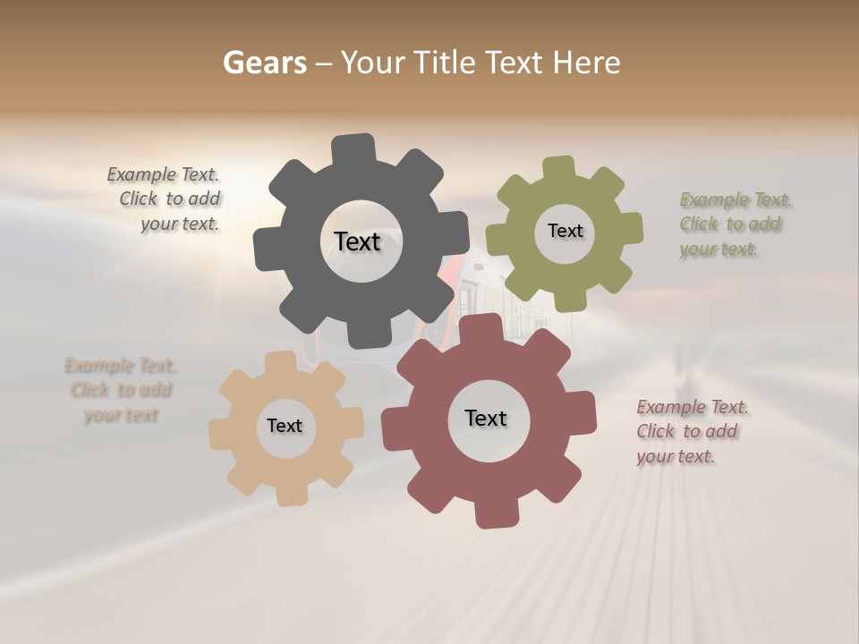 Sky Driver Way PowerPoint Template