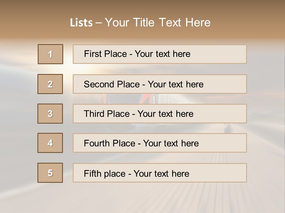 Sky Driver Way PowerPoint Template