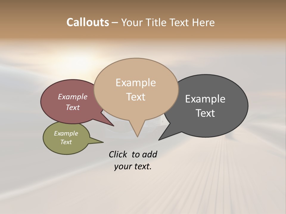 Sky Driver Way PowerPoint Template
