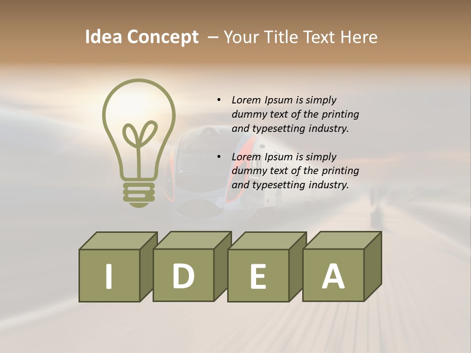 Sky Driver Way PowerPoint Template