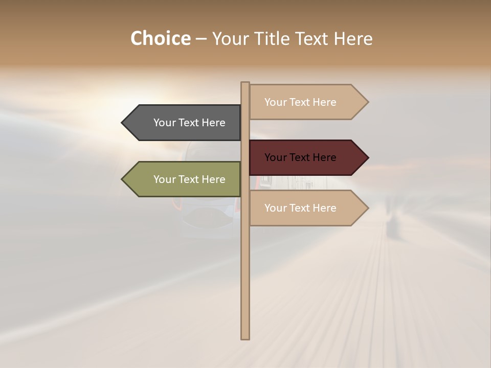 Sky Driver Way PowerPoint Template