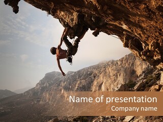 Wall Cliff Beautiful PowerPoint Template