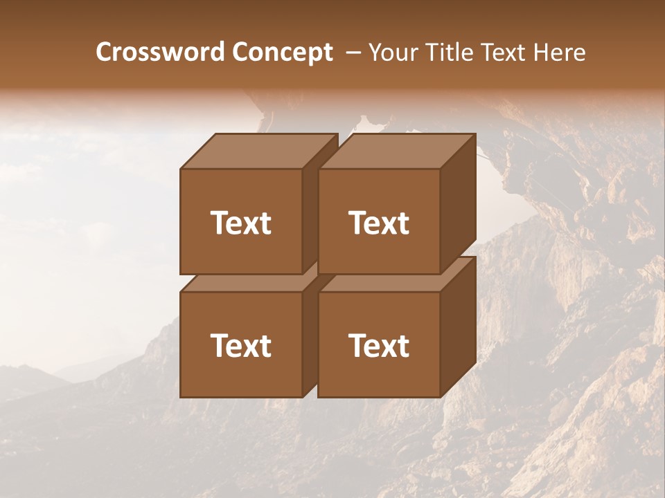 Wall Cliff Beautiful PowerPoint Template