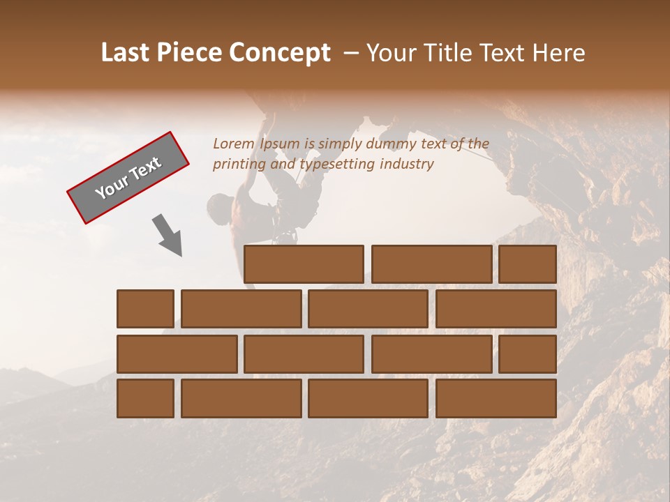 Wall Cliff Beautiful PowerPoint Template