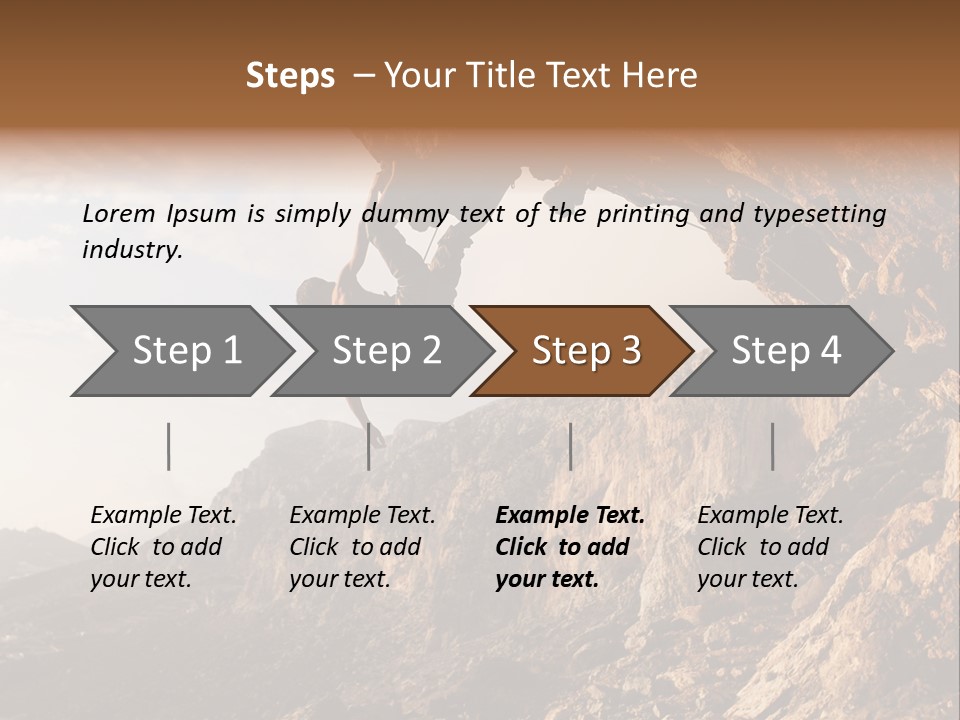Wall Cliff Beautiful PowerPoint Template