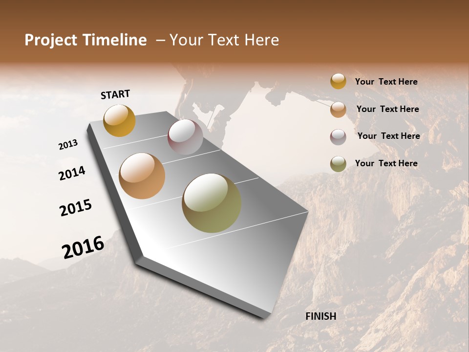 Wall Cliff Beautiful PowerPoint Template