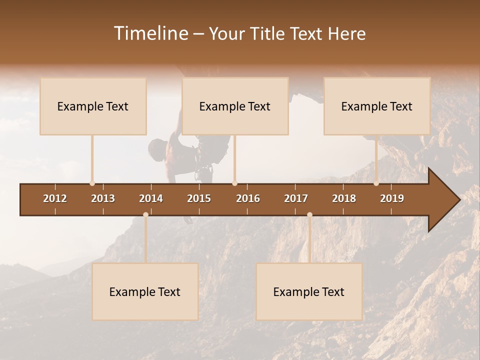 Wall Cliff Beautiful PowerPoint Template
