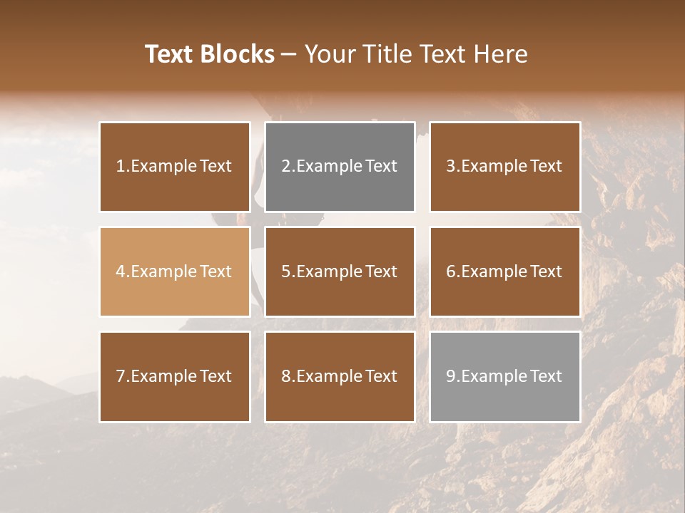 Wall Cliff Beautiful PowerPoint Template