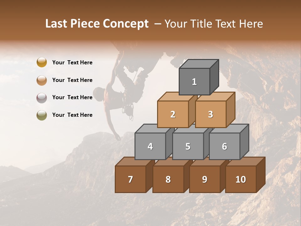 Wall Cliff Beautiful PowerPoint Template