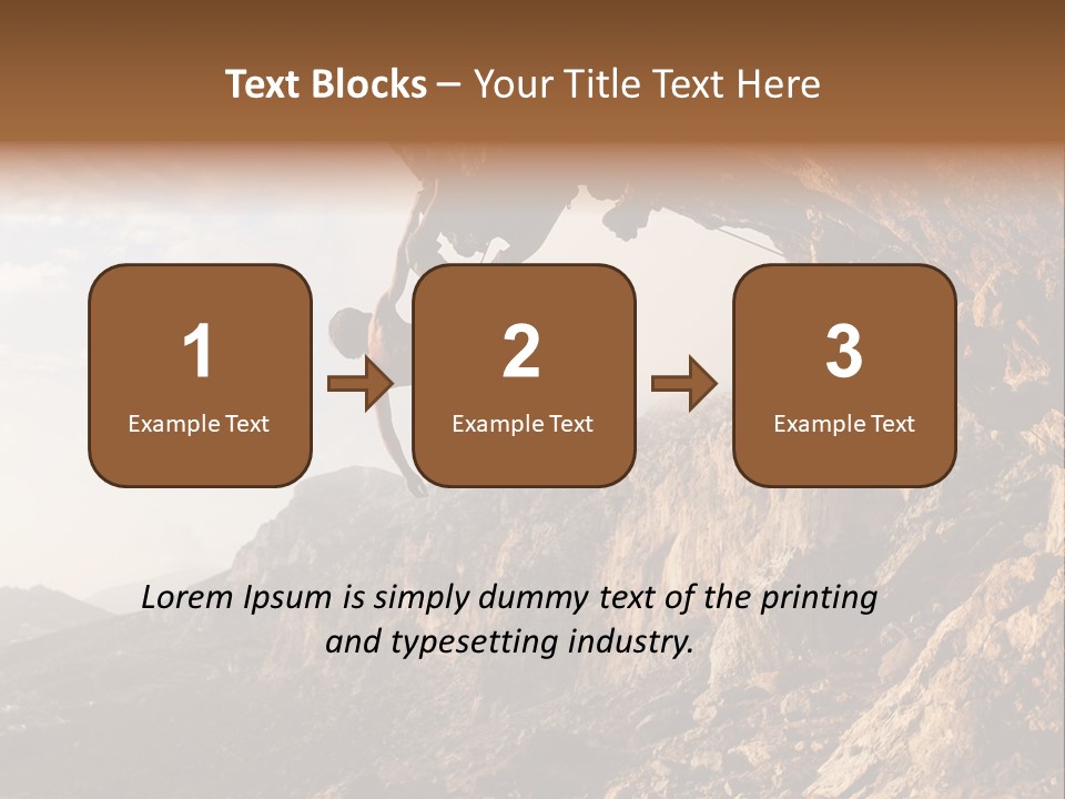 Wall Cliff Beautiful PowerPoint Template