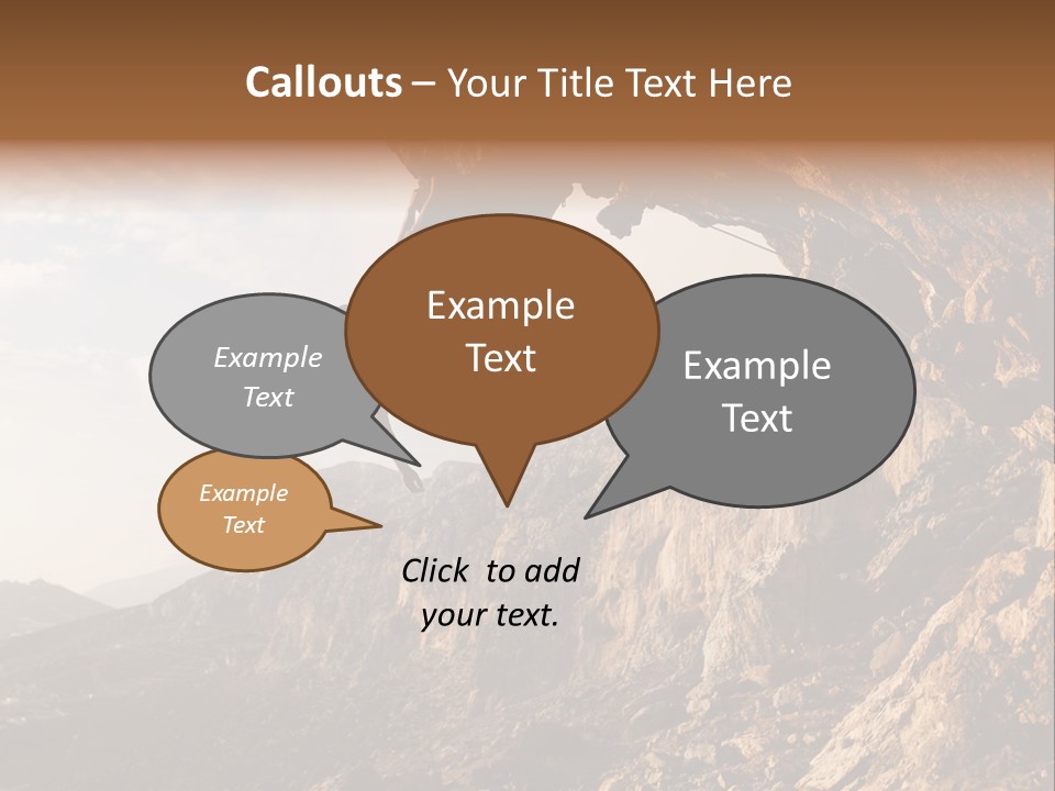 Wall Cliff Beautiful PowerPoint Template