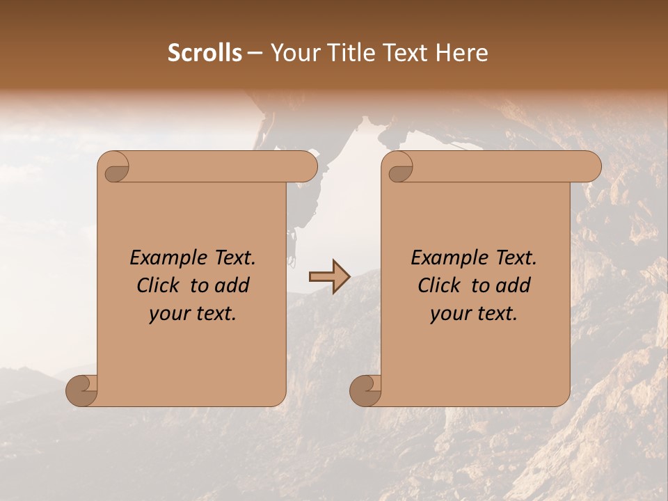 Wall Cliff Beautiful PowerPoint Template