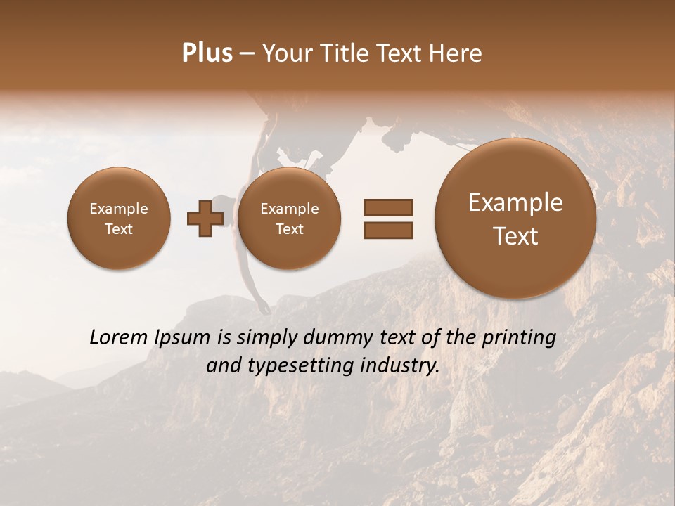 Wall Cliff Beautiful PowerPoint Template