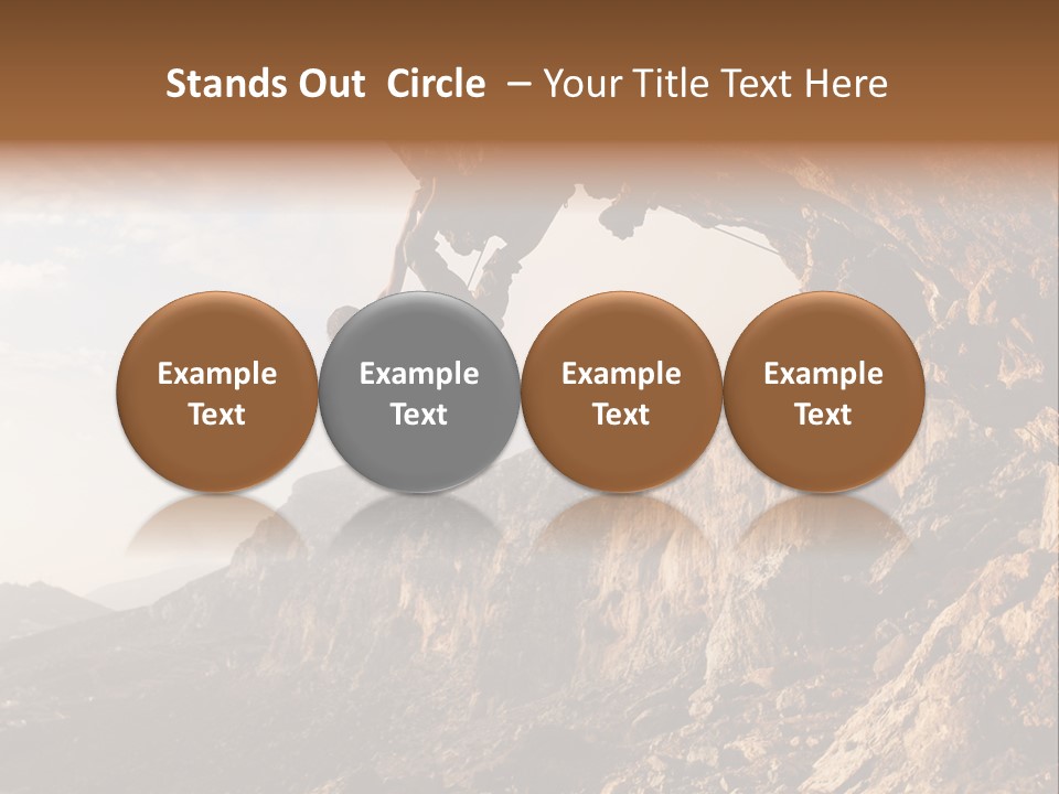 Wall Cliff Beautiful PowerPoint Template